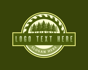 Industrial Saw Blade Logging Logo