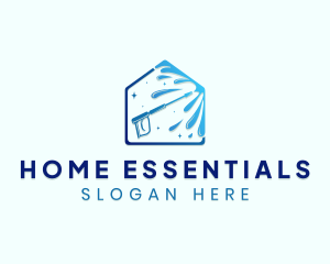 Pressure Washer Housekeeping logo design