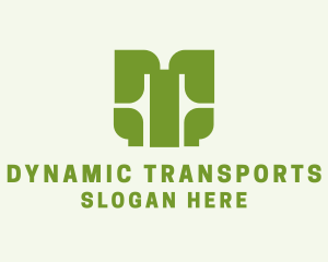 Transport Metro Freight logo design