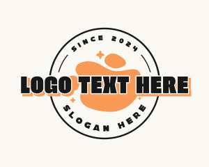 Hipster Blob Shape logo