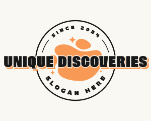 Hipster Blob Shape logo