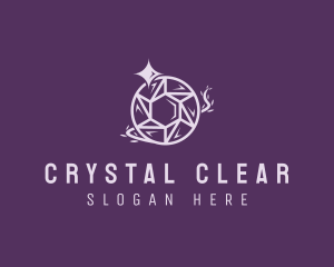 Crystal Sparkle Gem logo design