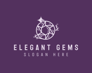 Crystal Sparkle Gem logo design