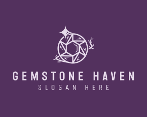 Crystal Sparkle Gem logo design