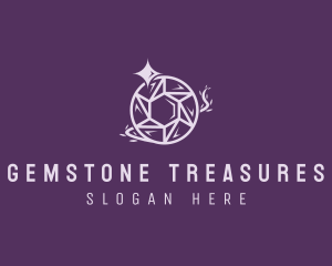 Crystal Sparkle Gem logo design