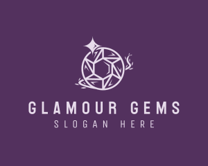 Crystal Sparkle Gem logo design