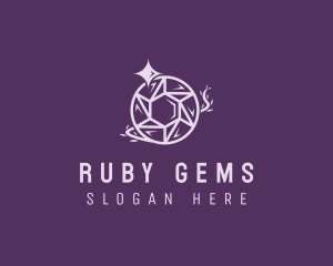 Crystal Sparkle Gem logo design