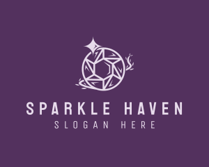 Crystal Sparkle Gem logo design