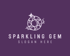 Crystal Sparkle Gem logo design