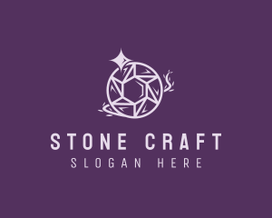 Crystal Sparkle Gem logo design