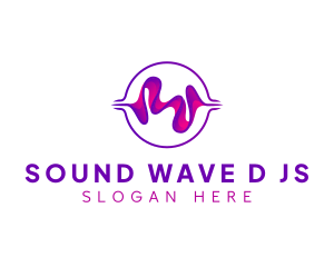 Digital Music Sound Wave logo design