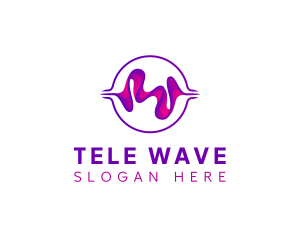 Digital Music Sound Wave logo design