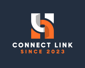 Modern Link Letter H logo