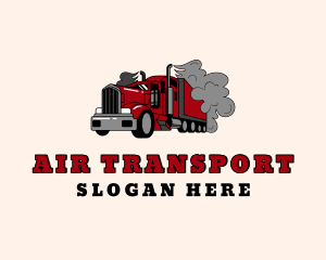 Smoke Forwarding Truck logo design