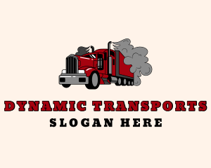 Smoke Forwarding Truck logo design