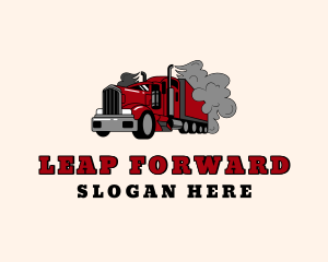 Smoke Forwarding Truck logo design