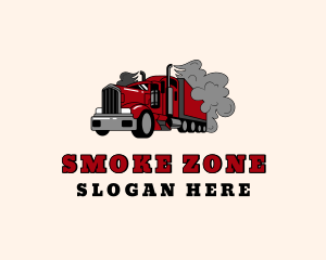 Smoke Forwarding Truck logo design