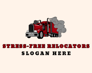 Smoke Forwarding Truck logo design