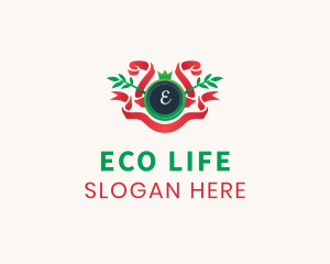 Eco Bamboo Ribbon logo design