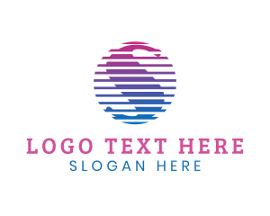 Gradient Global Letter S Logo