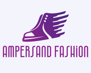 Sneaker Wings Fashion logo design