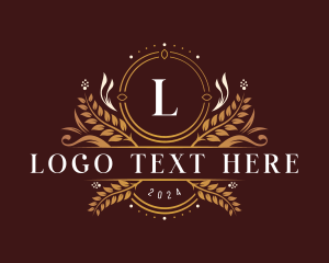 Luxury Floral Crest logo