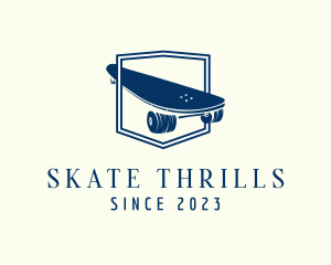 Longboard Skate Sport logo design