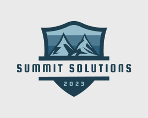 Outdoor Mountain Summit logo design