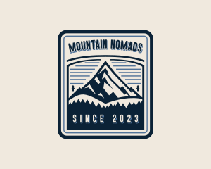 Hiking Mountain Summit logo design