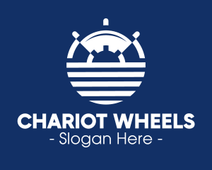 Nautical Ship Wheel logo design