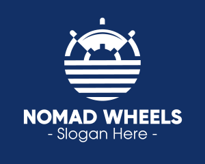 Nautical Ship Wheel logo design