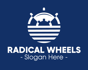 Nautical Ship Wheel logo design