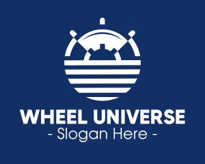 Nautical Ship Wheel logo design