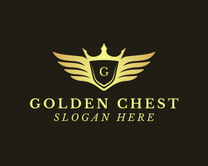 Golden Royal Wings logo design