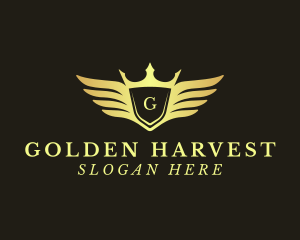 Golden Royal Wings logo design