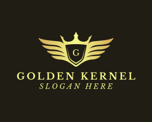 Golden Royal Wings logo design