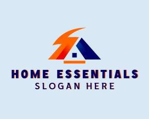 Home Electrical Lightning logo design