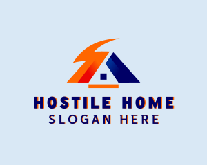 Home Electrical Lightning logo design