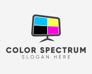 Television Color Display logo design