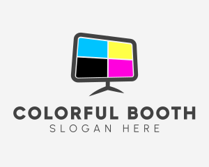 Television Color Display logo design