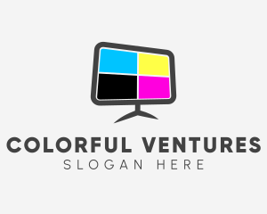 Television Color Display logo design