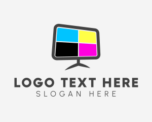 Color - Television Color Display logo design
