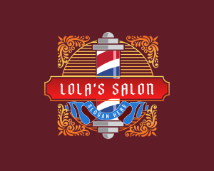 Salon Grooming Barbershop  logo design