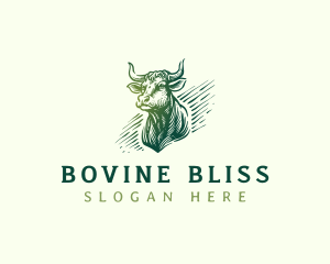 Livestock Cow Cattle logo design