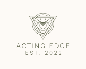 Mystic Triangle Eye logo design