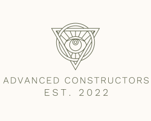 Mystic Triangle Eye logo design