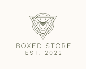 Mystic Triangle Eye logo design