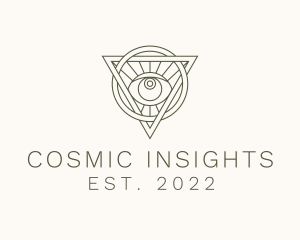 Mystic Triangle Eye logo design