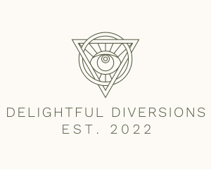 Mystic Triangle Eye logo design