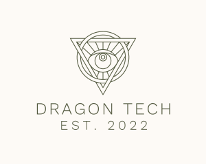 Mystic Triangle Eye logo design